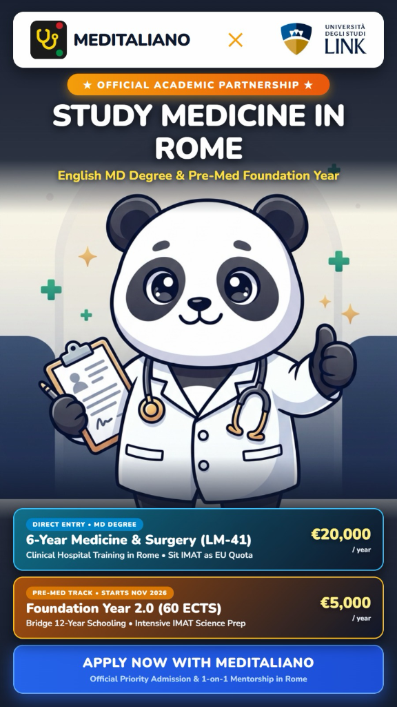 Meditaliano x Link Campus Official Banner
