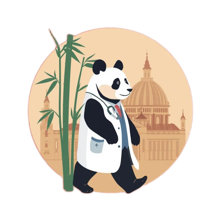 Dr. Pando, the Meditaliano mascot